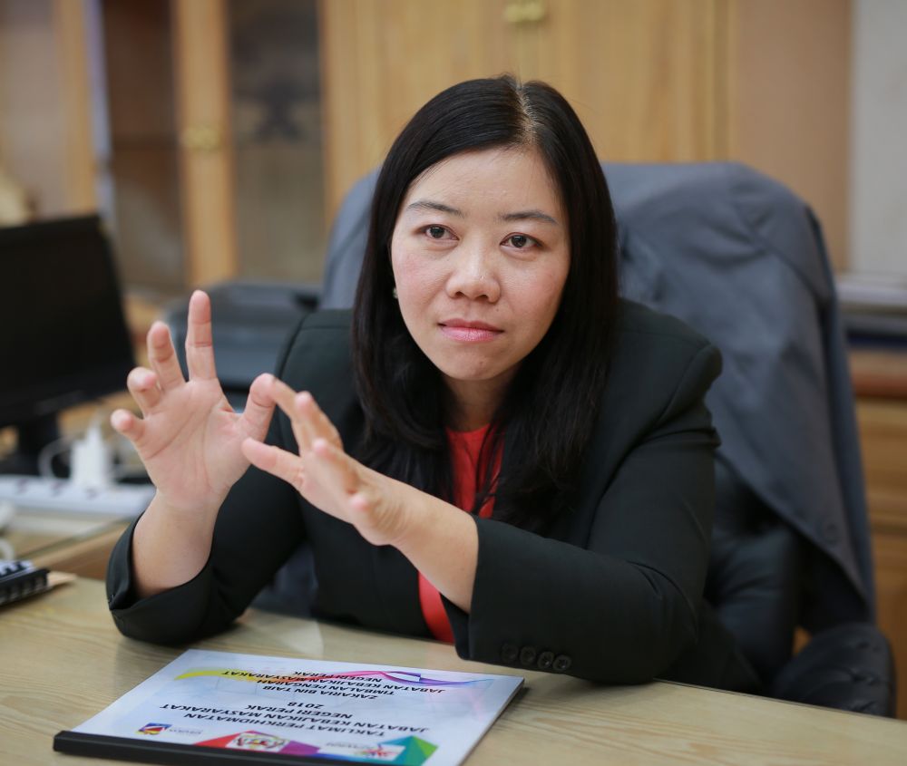 State Wellbeing, Women and Family Development, Welfare, and Social Wellbeing executive committee chairman Wong May Ing speaks to Malay Mail, August 12, 2018. u00e2u20acu2022 Picture by Marcus Pheong