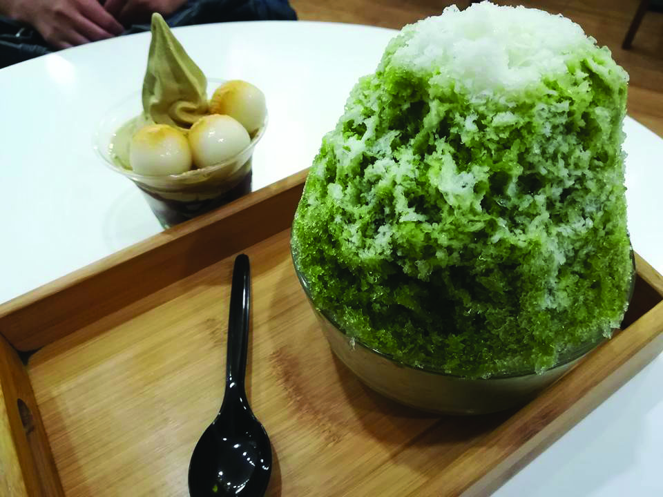 There’s no need to feel guilty when you opt for Tsujiri’s green tea ‘kakigori’ as your dessert.