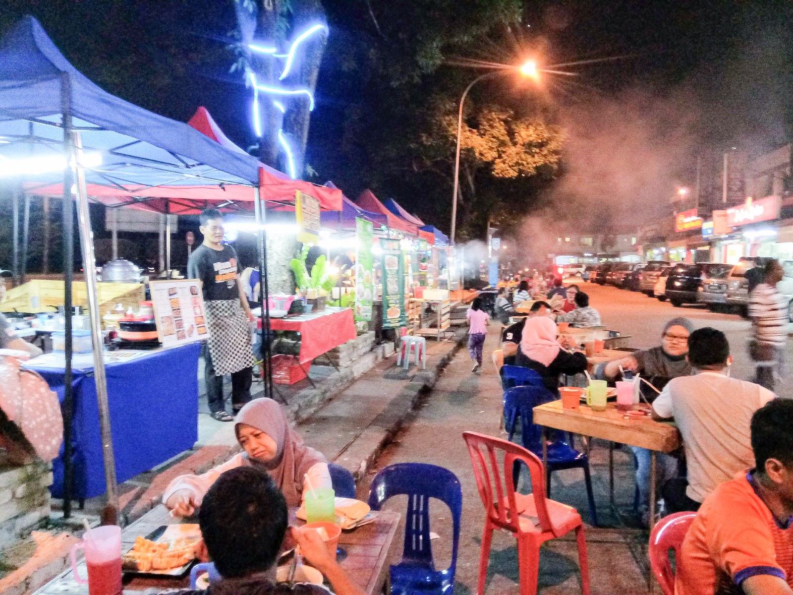 The restaurant has about eight stall operators selling a variety of street food items.