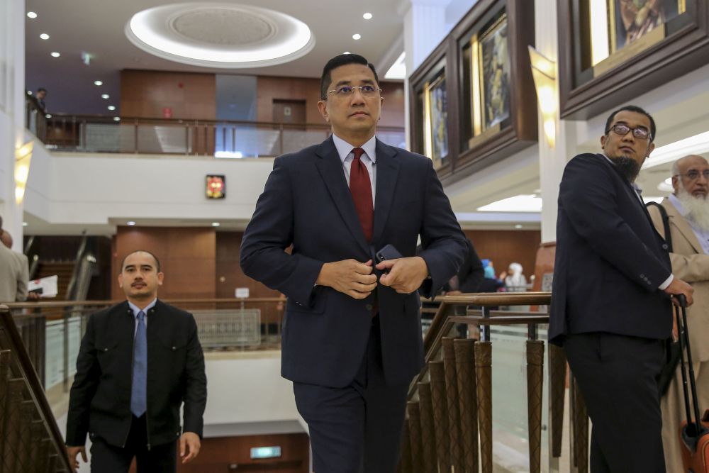 Economic Affairs Minister Datuk Seri Azmin Ali is pictured in the Parliament building  August 8, 2018. u00e2u20acu201d Picture by Yusof Mat Isa