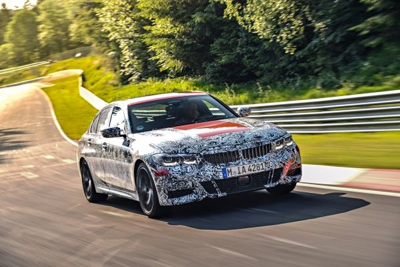 The all-new BMW 3 Series, seen testing at the Nu00c3u00bcrburgring. u00e2u20acu201d Picture courtesy of BMW