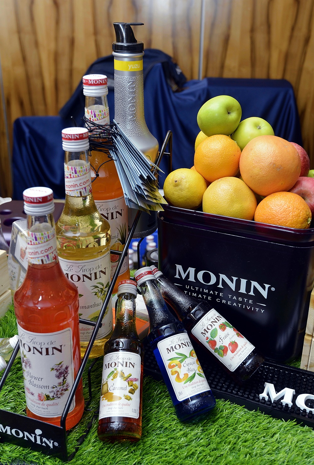 Mocktails by Monin's array of gourmet fruit syrups.