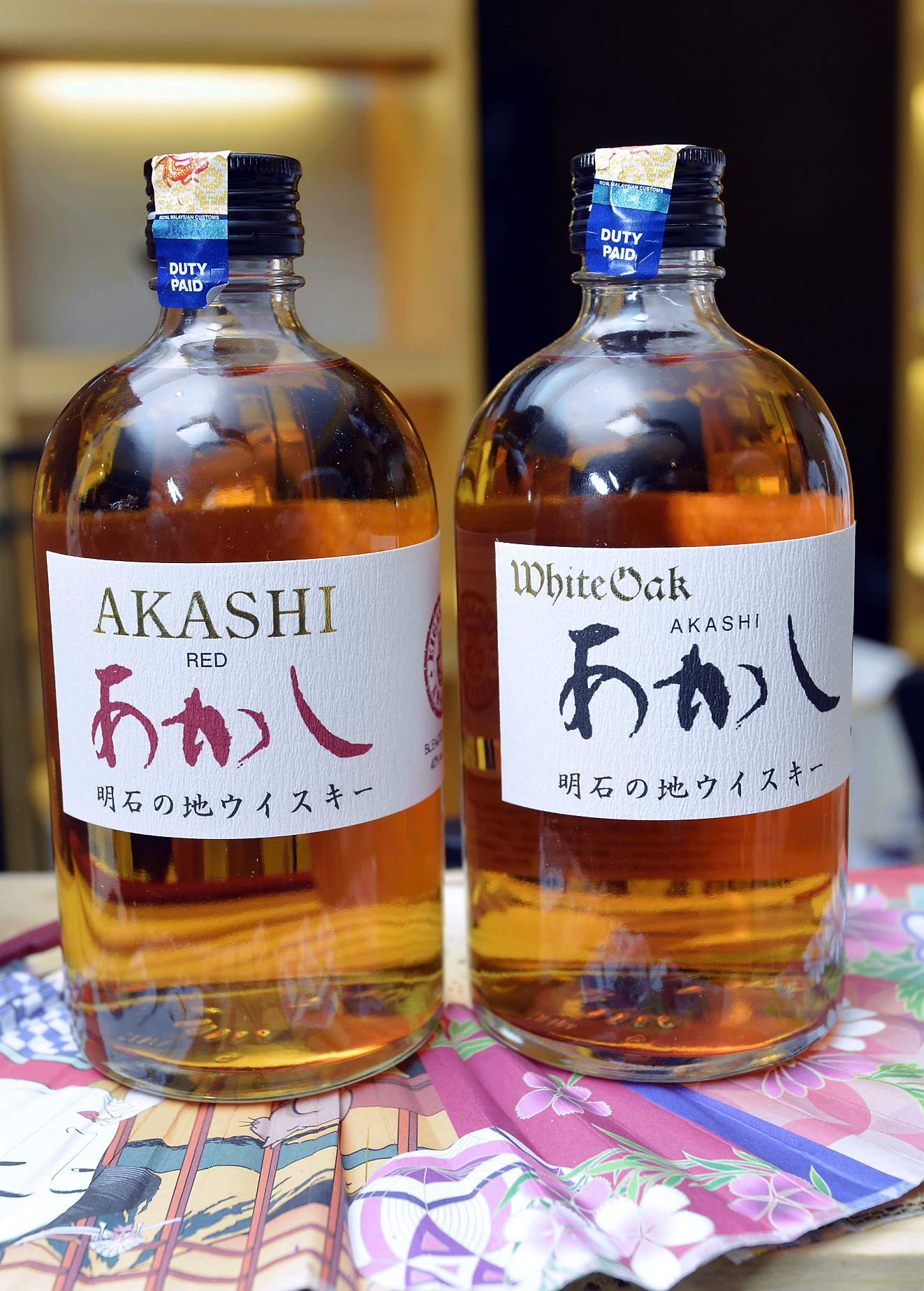 Akashi's Japanese whiskys were an unusual treat.