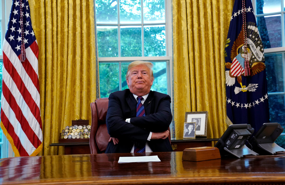 US President Donald Trump announces an agreement with Mexico on the North American Free Trade Agreement (Nafta) at the White House in Washington August 27, 2018. u00e2u20acu201d Reuters pic
