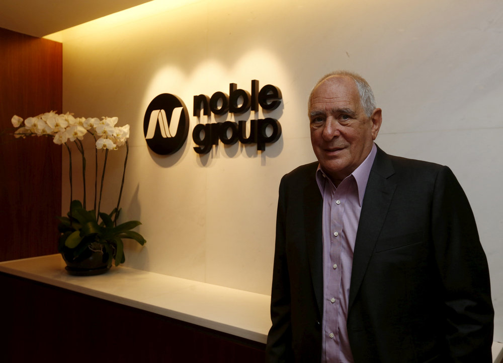 Noble Group founder and Chairman Richard Elman poses at his office in Hong Kong January 22, 2016. u00e2u20acu201d Reuters pic