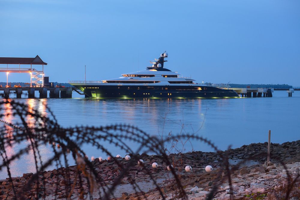 The Equanimity is docked at the Boustead Cruise Centre in Port Klang August 7, 2018. u00e2u20acu201d Picture by Mukhriz Hazim