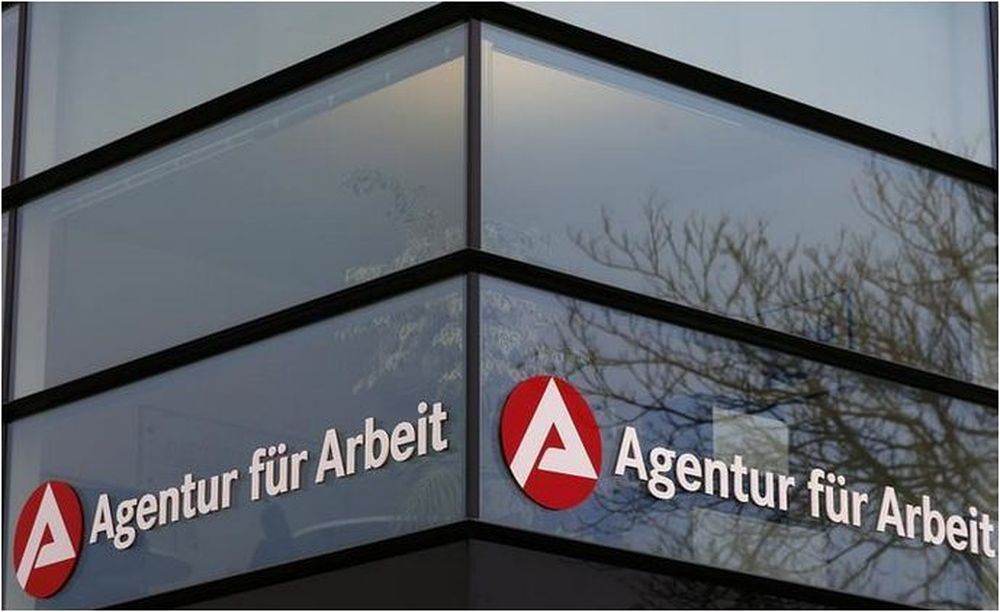 The logo of the German National Agency for Employment (Agentur fur Arbeit) is seen at the joint German-French job centre office in Kehl, Germany, November 13, 2014. u00e2u20acu201d Reuters pic