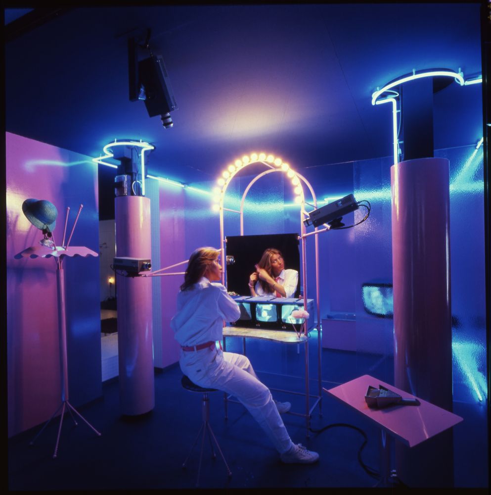 ‘La casa telematica: toeletta’ by Ugo La Pietra at the ‘Home Futures’ exhibition, which runs November 7, 2018 to March 24, 2019 at the Design Museum, London. — AFP Relaxnews pic