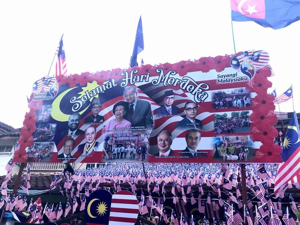 This year will see Johor-based businessman M. Kandapanu00e2u20acu2122s double-story house in Bandar Seri Alam in Masai decked out in 5,000 flags in conjunction with Merdeka Day celebrations. u00e2u20acu201d Picture by Ben Tan