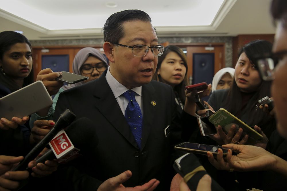 Finance Minister Lim Guan Eng speaks to reporters at Parliament in Kuala Lumpur August 8, 2018. u00e2u20acu2022 Picture by Yusof Mat Isa