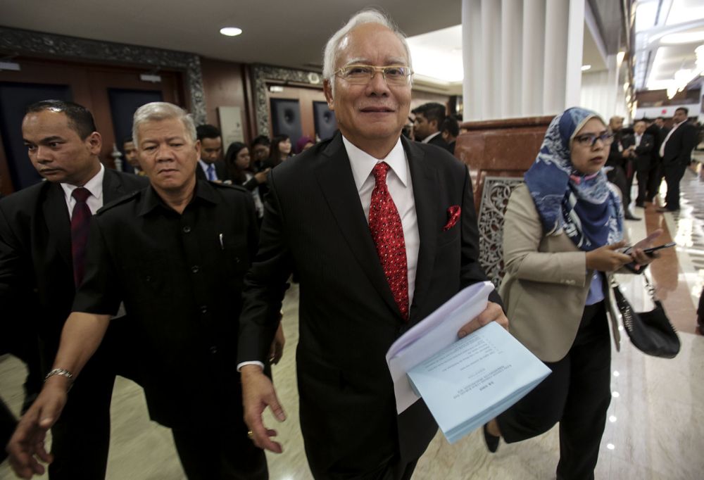 Datuk Seri Najib Razak arrives at Parliament in Kuala Lumpur August 7, 2018. u00e2u20acu2022 Picture by Hari Anggara