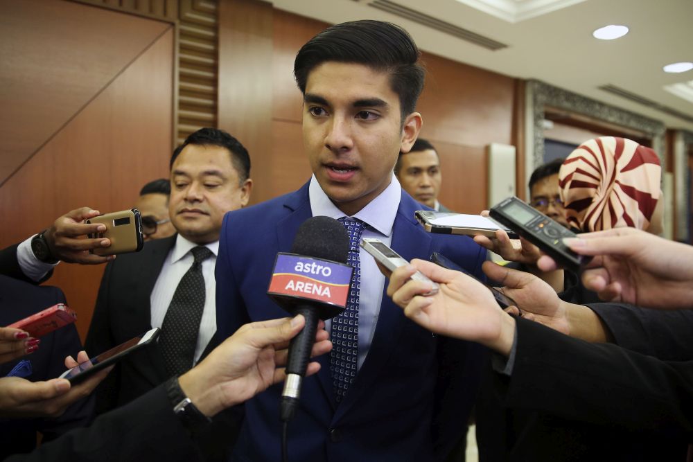 Youth and Sports Minister, Syed Saddiq Syed Aabdul Rahman speaks to reporters at Parliament in Kuala Lumpur August 2, 2018. u00e2u20acu201d Picture by Yusof Mat Isa