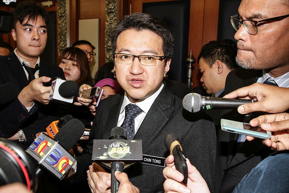 Deputy Defence Minister Liew Chin Tong speaks to reporters at Parliament August 16, 2018. u00e2u20acu201d Picture by Miera Zulyana