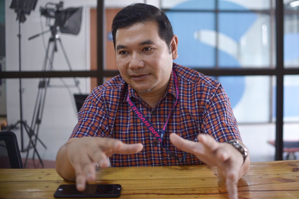 Invoke Malaysia founder Rafizi Ramli speaks during an interview at his office in Kuala Lumpur August 8, 2018. u00e2u20acu2022 Picture by Mukhriz Hazim