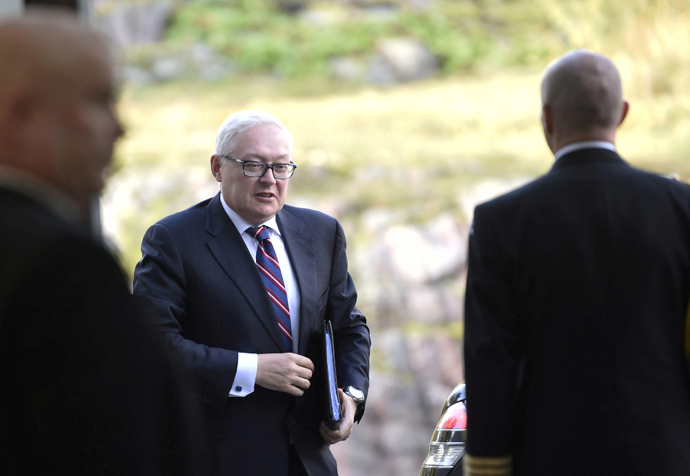 File picture of Russiau00e2u20acu2122s Deputy Foreign Minister Sergei Ryabkov at the Presidentu00e2u20acu2122s Official Residence Mantyniemi, Helsinki September 12, 2017. u00e2u20acu201d Picture by Lehtikuva/Martti Kainulainen via Reuters