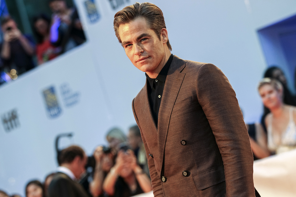 Chris Pine arrives for the Netflix film u00e2u20acu02dcOutlaw Kingu00e2u20acu2122 on the opening night of the Toronto International Film Festival (TIFF) September 6, 2018. u00e2u20acu201d AFP pic