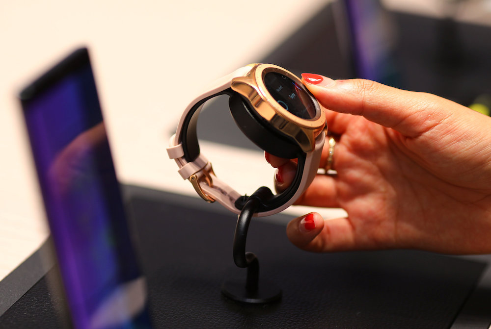 The Samsung Galaxy watch is pictured during the preview day of the IFA in Berlin August 30, 2018. u00e2u20acu201d Reuters pic