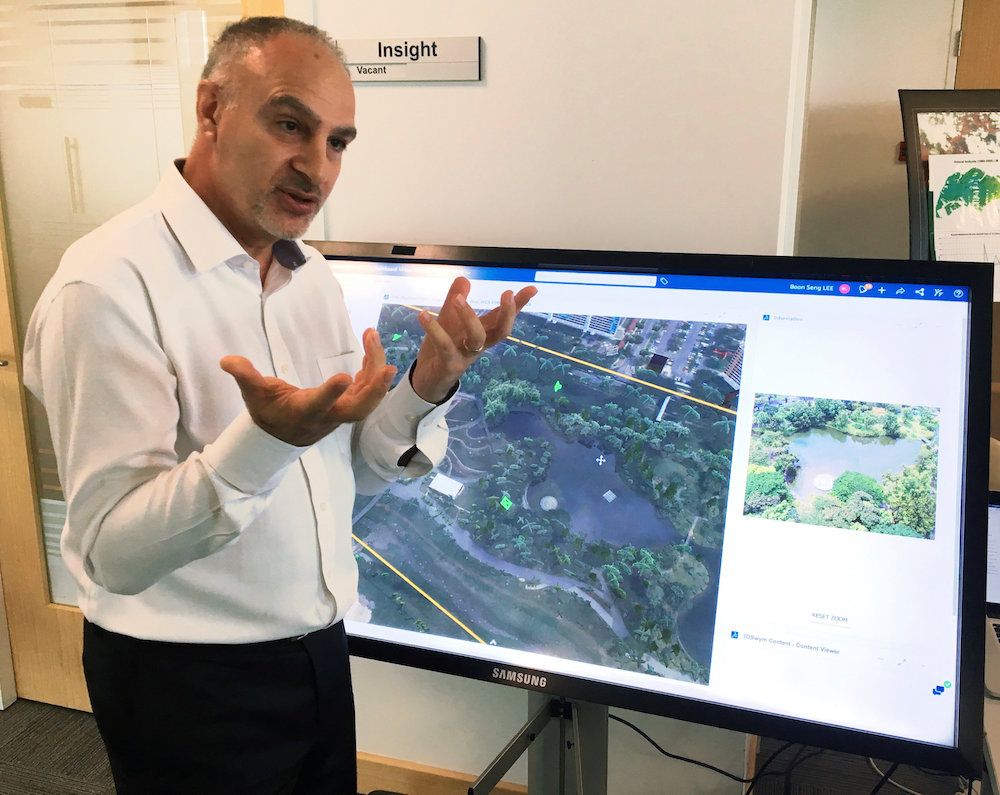 Alexandre Parilusyan of Dassault Systemes showcases Virtual Singapore at the National Research Foundation offices in Singapore September 21, 2018. u00e2u20acu201d Reuters pic