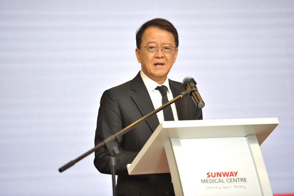Sunway Group founder and chairman Tan Sri Jeffrey Cheah at a press conference after the Sunway Medical Centre Seberang Jaya groundbreaking ceremony, in Seberang Jaya September 7, 2018. u00e2u20acu201d Photo by Steven Ooi KE
