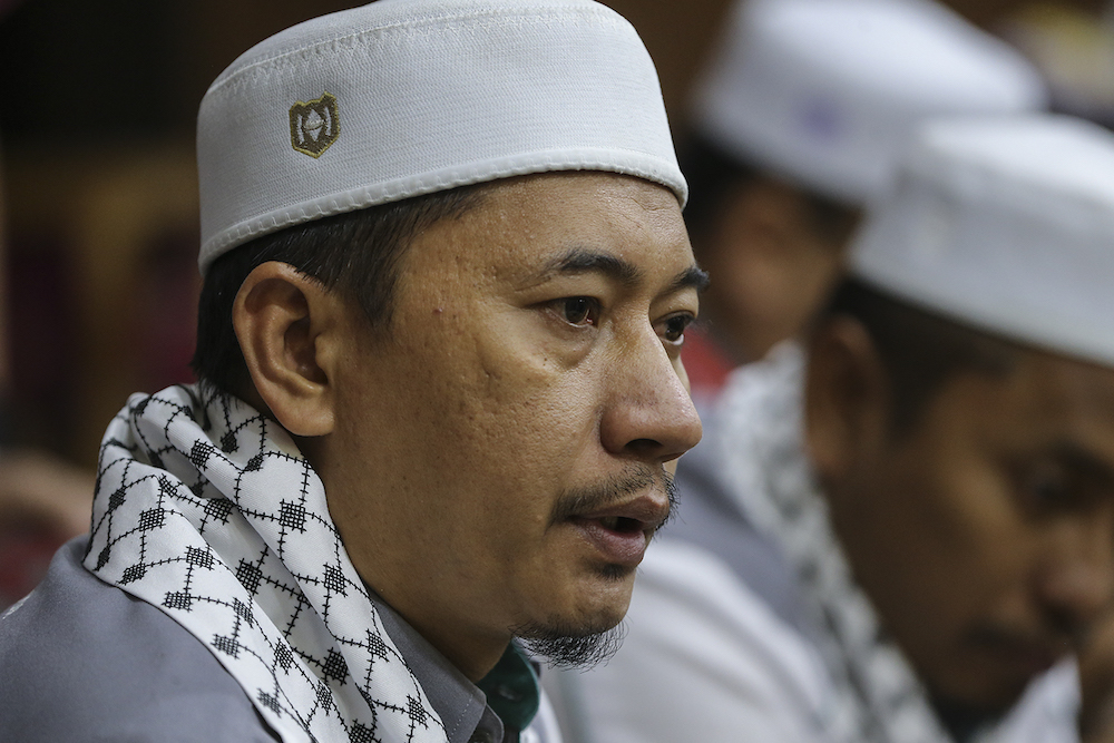 PAS Youth chief, Muhammad Khalil Abdul Hadi, speaks during PASu00e2u20acu2122 64th muktamar in Kuala Terengganu September 14, 2018. u00e2u20acu201d Picture by Azneal Ishak