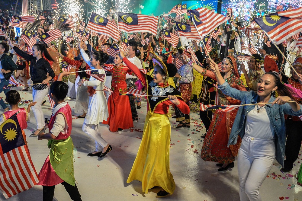 Dancers perform during the 2017 Malaysia Day Celebration at Likas Sports Complex in Kota Kinabalu September 16, 2017.u00e2u20acu201d Picture by Mukhriz Hazim
