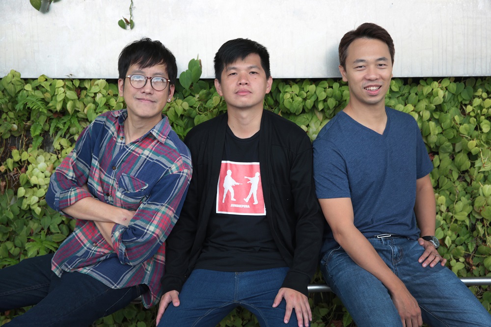  (From left) The trio from JAB Films, Benjamin Heng, Jacen Tan and Alaric Tay. — TODAY pic