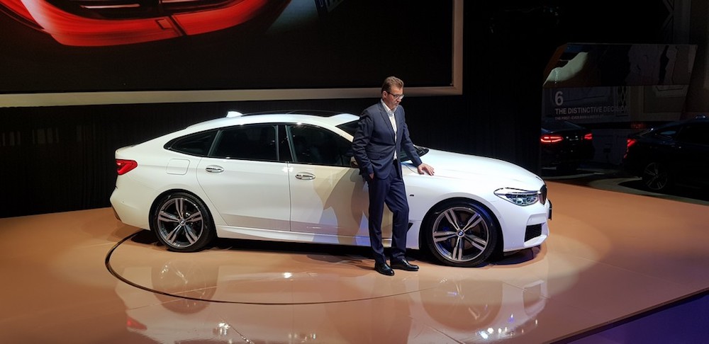 CEO of BMW Group Malaysia, Harald Hoelzl, with the new 630i GT. u00e2u20acu201d Picture by YS Khong