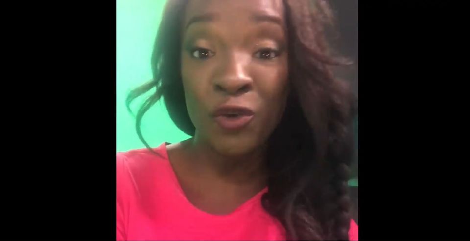 In the five-minute video which was posted to Facebook, Cecile Djunga said she had decided to respond to the attacks because people don't think that racism exists in Belgium. u00e2u20acu201d Screengrab from Facebook