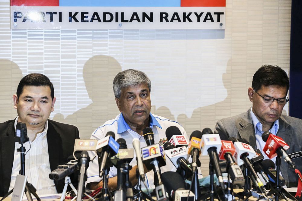 Datuk Danyal Balagopal Abdullah speaks during a press conference at PKRu00e2u20acu2122s headquarters in Petaling Jaya September 12, 2018. u00e2u20acu201d Picture by Hari Anggara