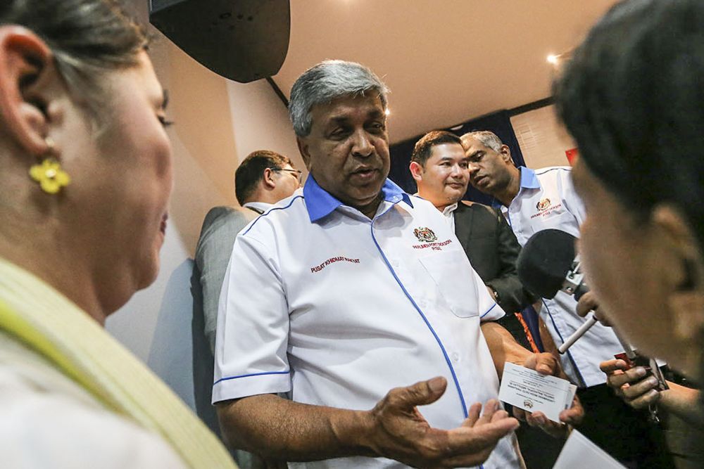 Datuk Danyal Balagopal Abdullah speaks to reporter during a press conference at PKRu00e2u20acu2122s headquarters in Petaling Jaya September 12, 2018. u00e2u20acu201d Picture by Hari Anggara