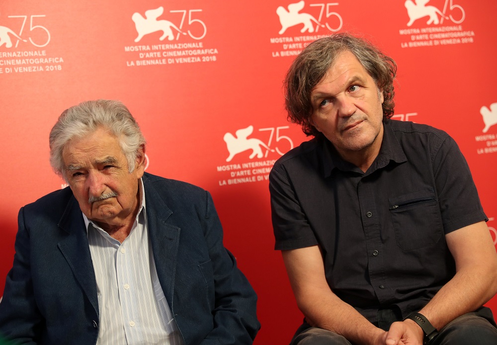 Director Emir Kusturica and former Uruguayan president Jose Mujica during an interview with Reuters at the 75th Venice International Film Festival September 3, 2018. u00e2u20acu201d Reuters pic