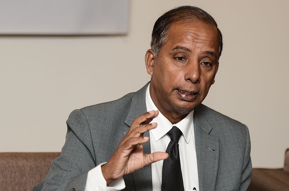 Human Resources Minister M. Kulasegaran speaks during a media briefing in Putrajaya September 13, 2018. u00e2u20acu201d Picture by Miera Zulyana
