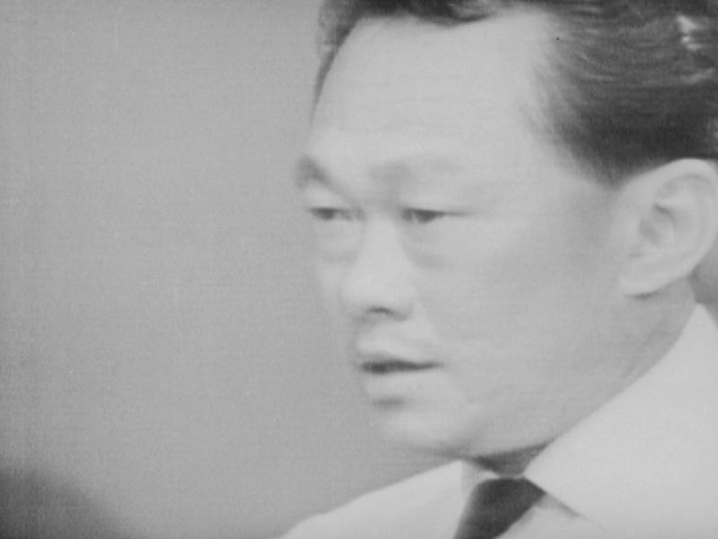 Singapore's then prime minister Lee Kuan Yew shares his anguish at the thought of Singapore ceasing to be part of Malaysia. ― Screengrab from Reuters archive footage