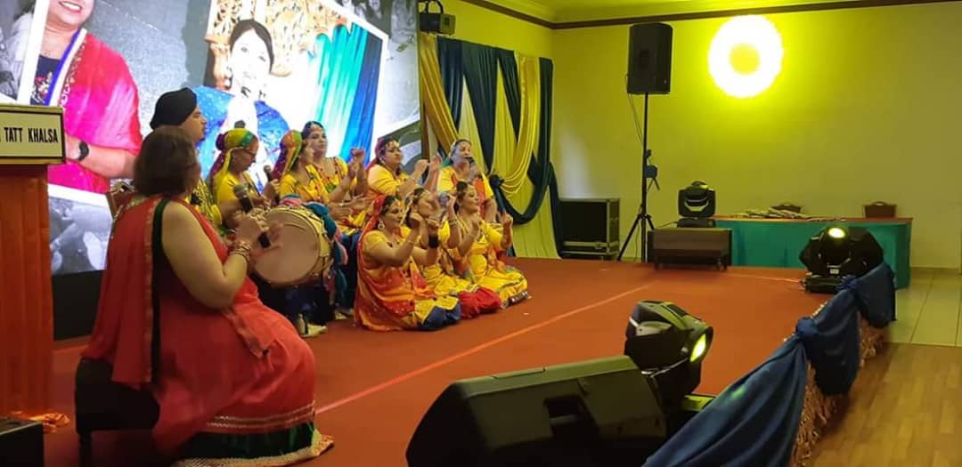 Ladies singing folk songs to start the Teeyan festival accompanied by the playing of the 'dhol' (a traditional drum). u00e2u20acu201d Pictures courtesy of Pind Diyaan Kudiyaan 