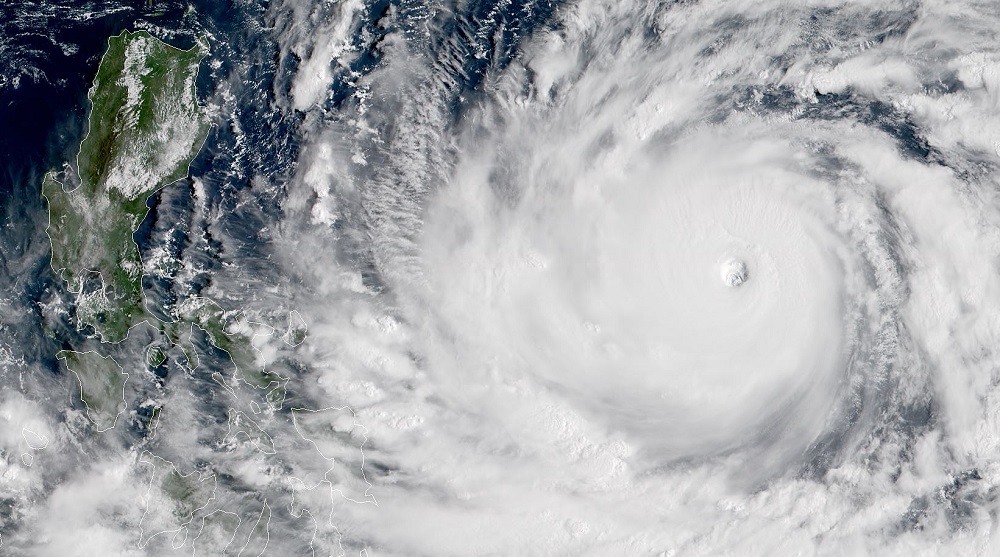 This NOAARAMMB satellite image taken at 0020 UTC on September 13, 2018, shows Typhoone Mangkhut off the Philippines east coast in the Philippine Sea. u00e2u20acu201d AFP pic 