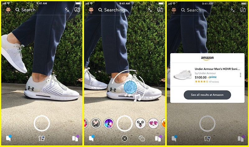 Snapchat introduces Visual Search. u00e2u20acu201d Picture courtesy of Snap Inc
