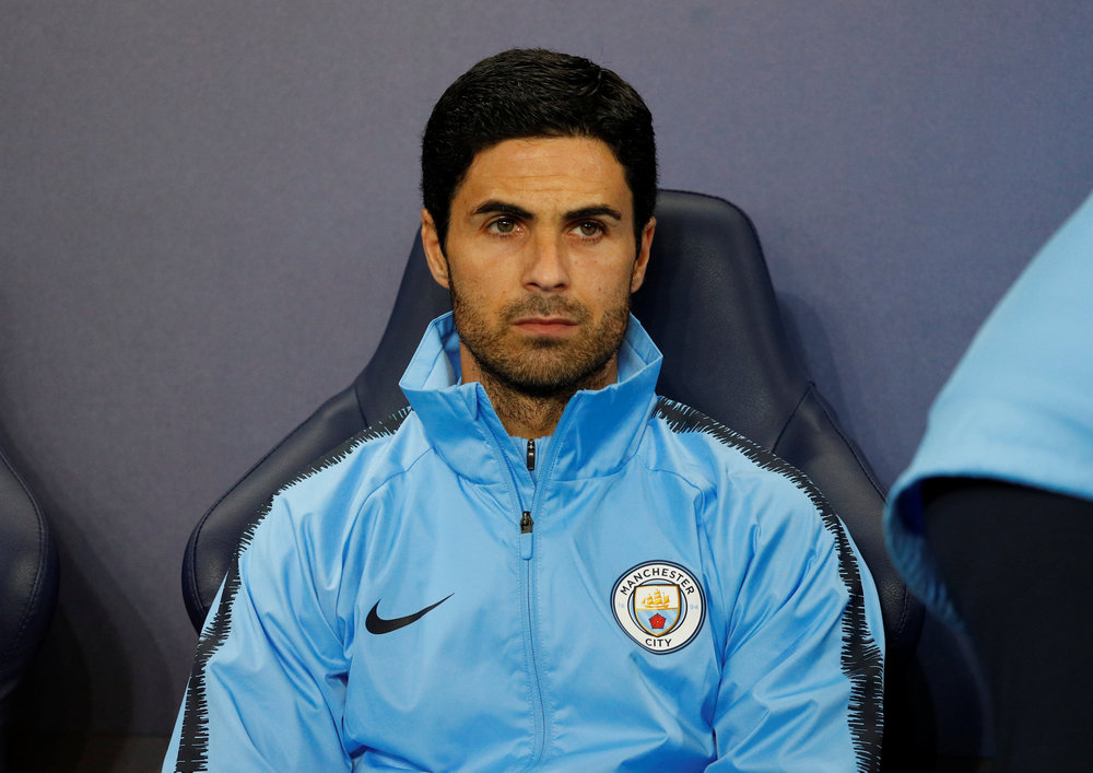 Manchester City coach Mikel Arteta before the Champions League Group F match at home to Olympique Lyonnais September 19, 2018. u00e2u20acu201d Reuters pic