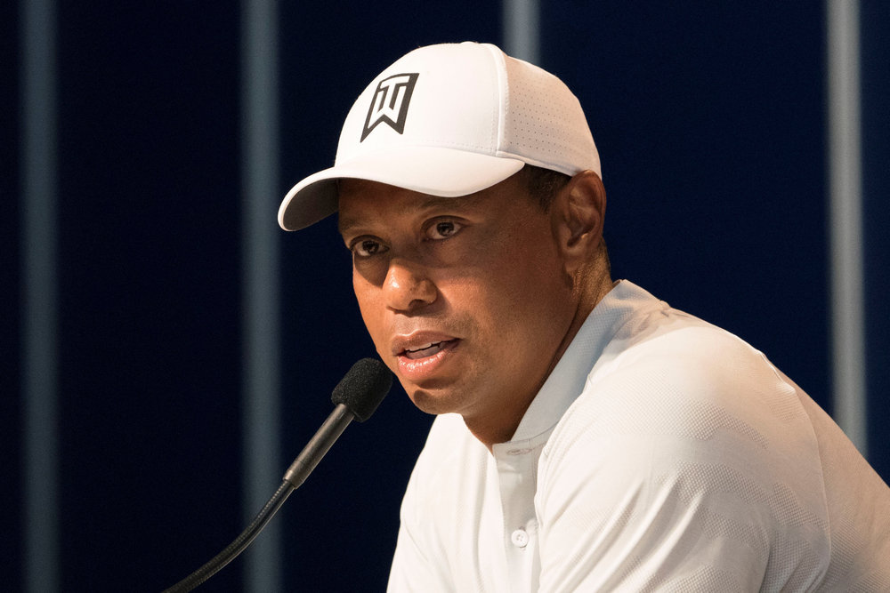 Tiger Woods during a press conference at the practice round of the PGA Championship golf tournament at Bellerive Country Club in St Louis August 7, 2018. u00e2u20acu201d Reuters pic 