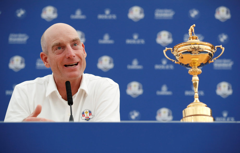 Team USA captain Jim Furyk during a Ryder Cup golf press conference at Guyancourt, France September 24, 2018. u00e2u20acu201d Reuters pic