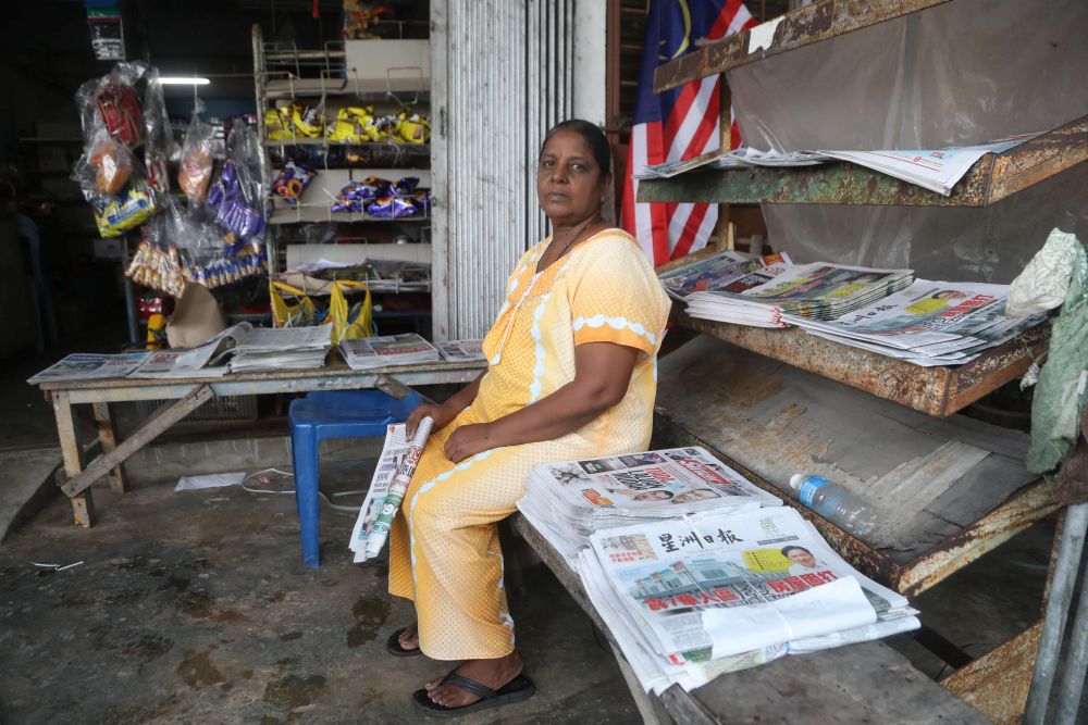 Provision shop proprietor T. Letchumy is unsure if the HSR will boost her profits. Her shop is near the Seremban KTM Komuter station and yet business is bad, with an average daily taking of RM20 on most days. — TODAY pic