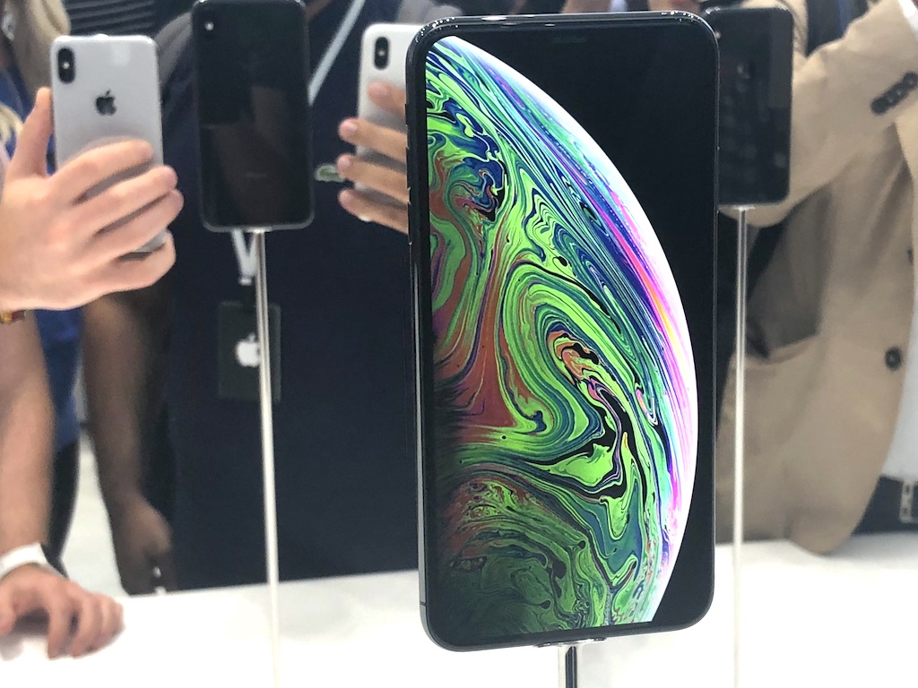 The new iPhone XS phone on display at the Apple launch event. u00e2u20acu201d Picture by Erna Mahyuni