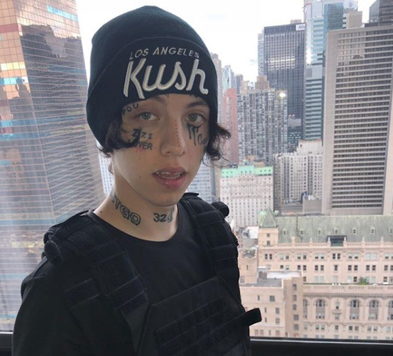 Lil Xan said it wasnu00e2u20acu2122t drugs that led to his hospitalisation, but the spicy cheese-flavoured corn snack. u00e2u20acu201d Picture via Instagram/Xanxiety