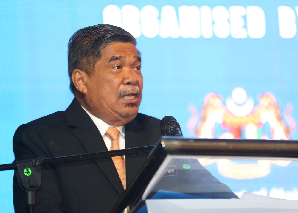 Defence Minister Mohamad Sabu speaks during the launch of LIMA'19 at the Ministry of Defence (Mindef) in Kuala Lumpur September 4, 2018. u00e2u20acu2022 Picture by Razak Ghazali