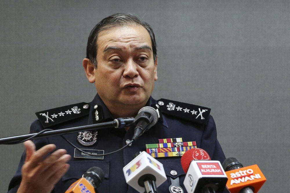 Selangor Police Chief Datuk Mazlan Mansor speaks during a press conference September 6, 2018. u00e2u20acu2022 Picture by Azneal Ishak