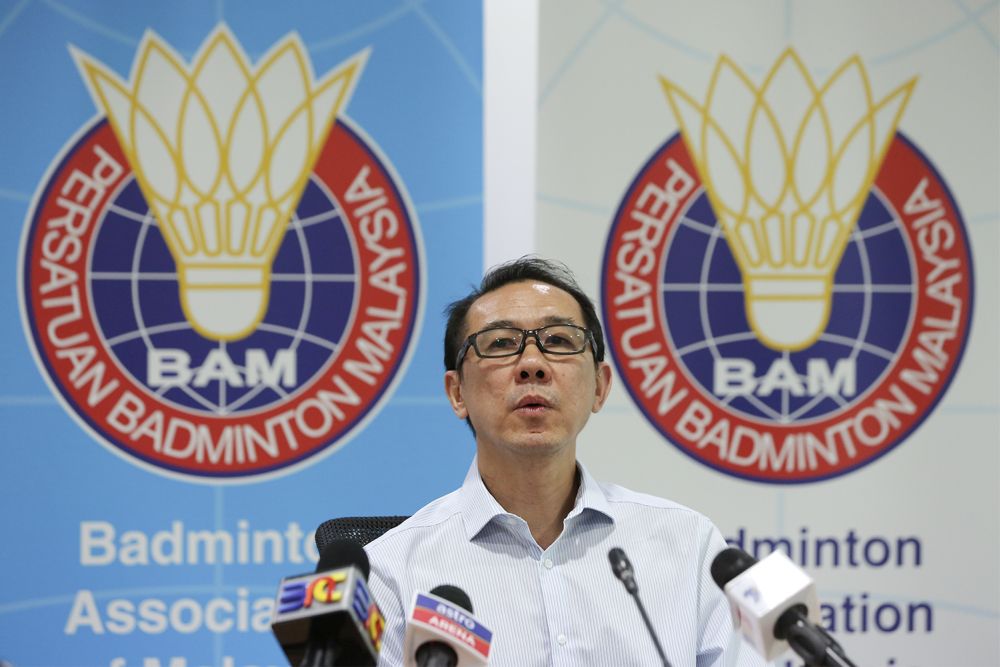 Badminton Association of Malaysia coaching and training committee chairman Datuk Ng Chin Chai speaks during a press conference in Kuala Lumpur September 5, 2018. u00e2u20acu2022 Picture by Azneal Ishak