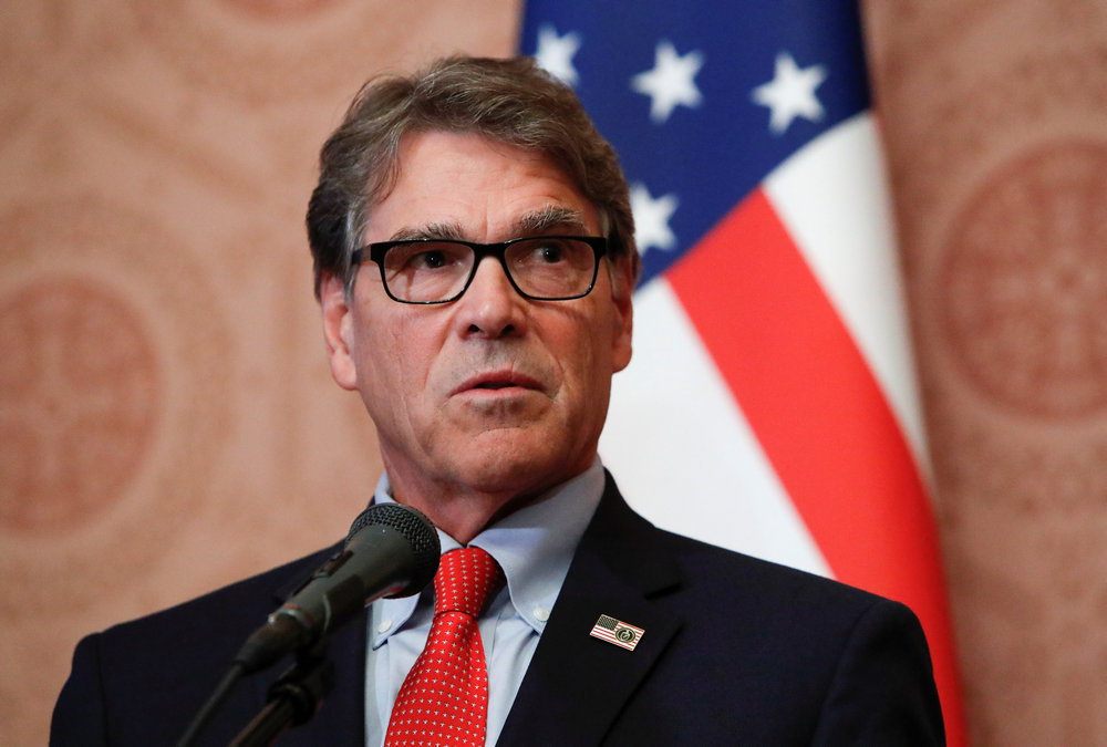 US Energy Secretary Rick Perry addresses the media after the talks with Russian Energy Minister Alexander Novak in Moscow September 13, 2018. u00e2u20acu201d Reuters pic