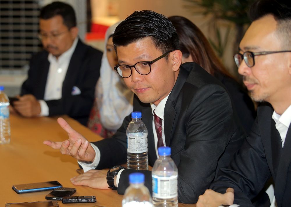 Tan Kar Hing speaks to reporters after launching the Perak Matta Fair at Aeon Big in Falim September 7, 2018. u00e2u20acu201d Picture by Farhan Najib