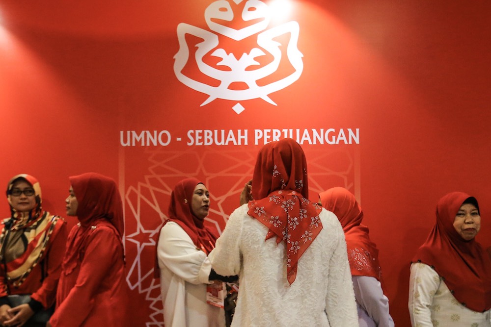 Delegates attend the Umno General Assembly 2018 at Putra World Trade Centre in Kuala Lumpur September 28, 2018. u00e2u20acu201d Picture by Hari Anggara