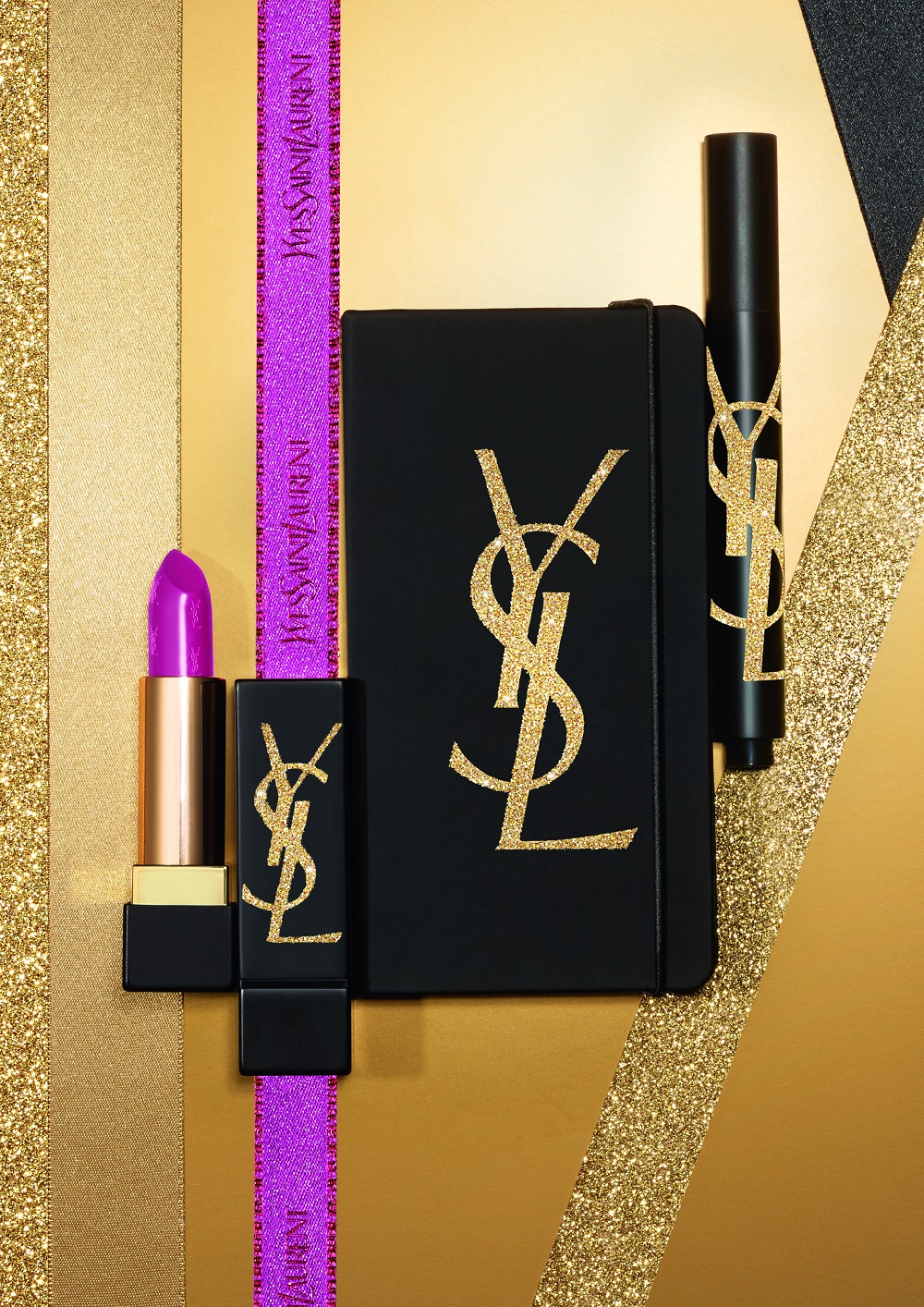 Essentials from the u00e2u20acu02dcHoliday Looku00e2u20acu2122 makeup collection from Yves Saint Laurent Beauty. u00e2u20acu201d Picture by Yves Saint Laurent Beaute