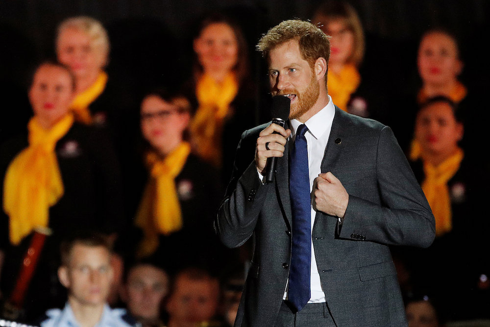 Britain's Prince Harry speaks during the opening ceremony of the Invictus Games at the Sydney Opera House, Sydney October 20, 2018. u00e2u20acu201d Reuters pic
